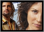 Filmy Lost, Evangeline Lilly, twarz, Josh Holloway